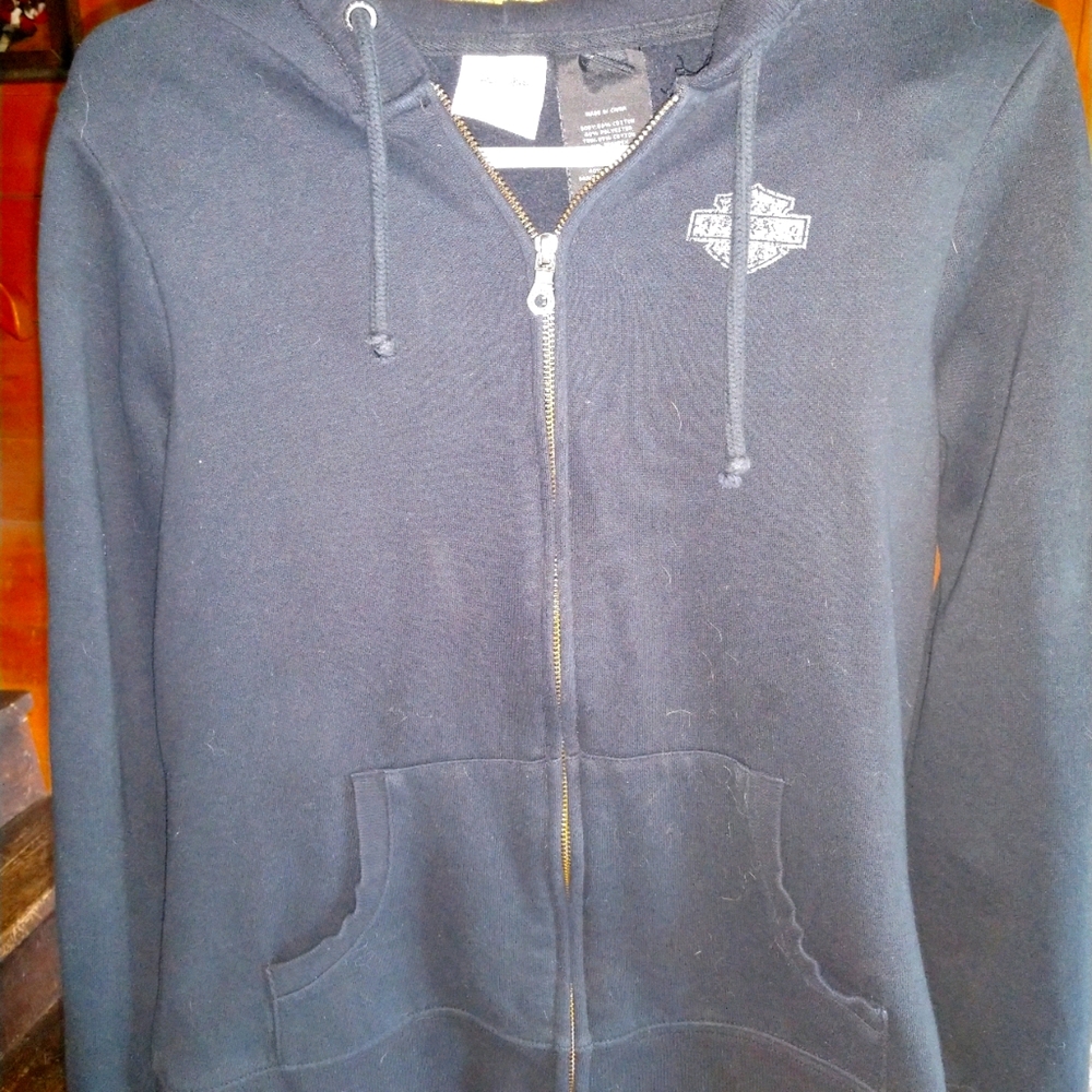 Women's Harley Davidson zip up sweatshirt